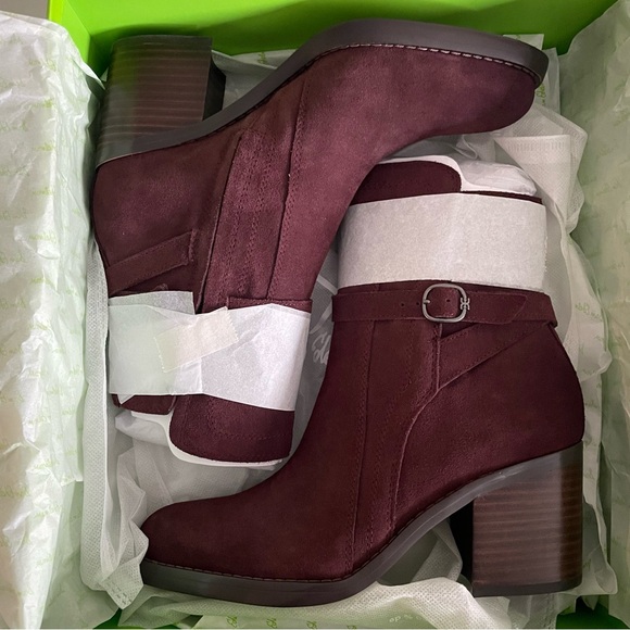 Sam Edelman Women’s Size 6M Simona Boots Bootie Pecan Suede Stacked Heel - Picture 12 of 13